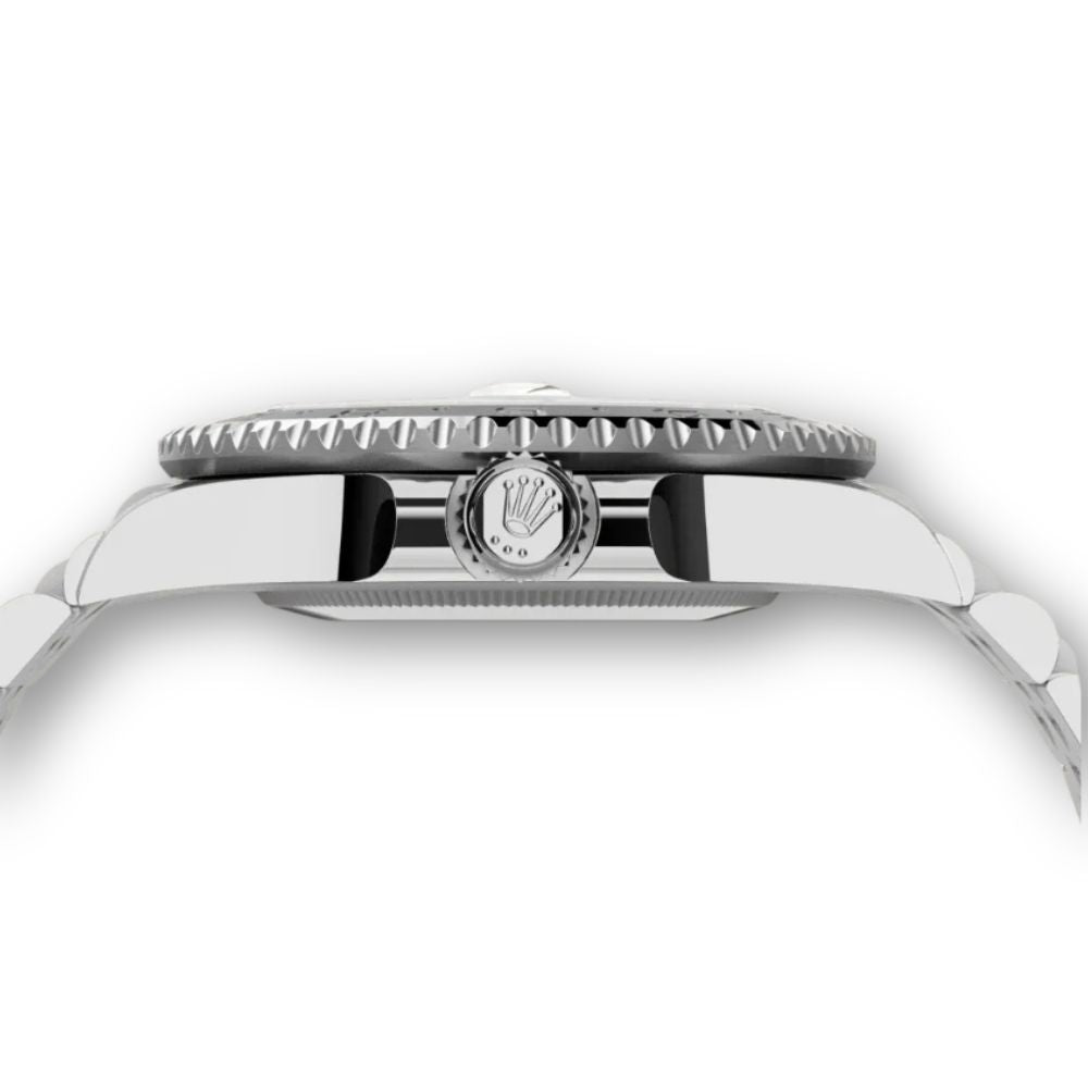 GMT-Master II 40mm in Oystersteel with Black and Grey Bezel